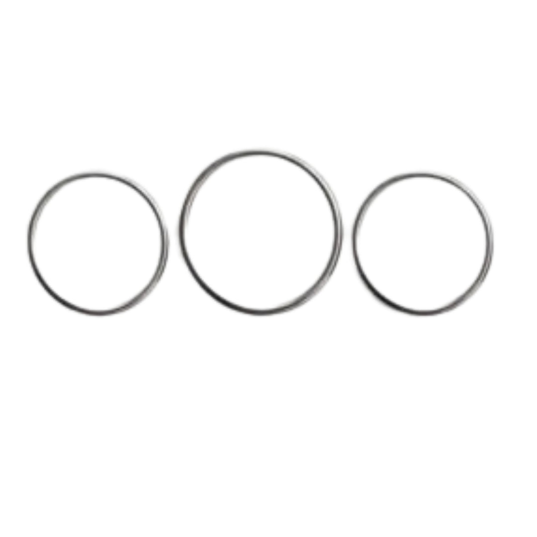 Renault Megane 4 Gösterge Çerçevesi - Krom Taşlı (3 Parça) | 2016 ve Sonrası, HB/SD