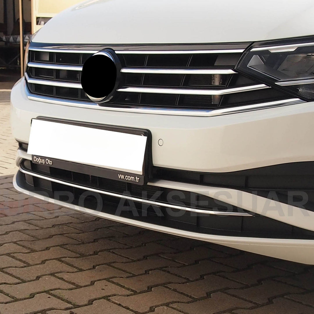 VW Passat B8 Ön Tampon Çıtası - Krom (1 Parça) | 2019 ve Sonrası, SD/SW