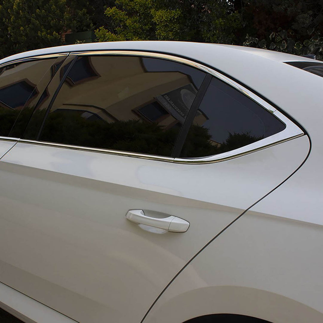 Skoda Octavia (A7) Cam Çerçevesi - Krom (10 Parça) | 2013-2019 Arası, SD