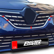 Renault Megane 4 Ön Panjur - Krom (5 Parça) | 2020 ve Sonrası, HB/SD