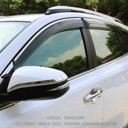 VW Golf Cam Rüzgarlığı - Kromlu Plus (4 Parça) | 2013-2020 Arası, HB