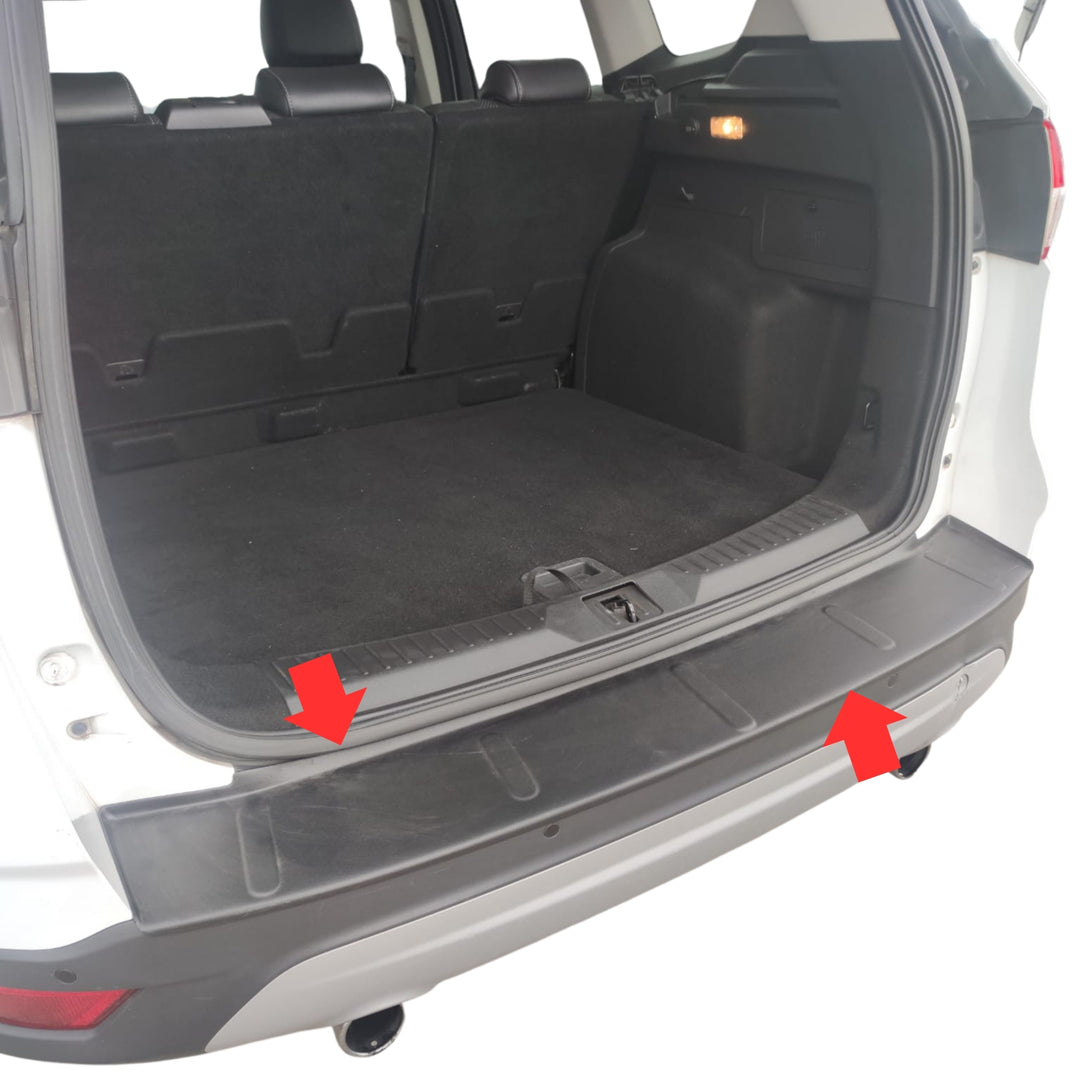 Ford Kuga Arka Tampon Eşiği - Mat Siyah | 2012-2019 Arası