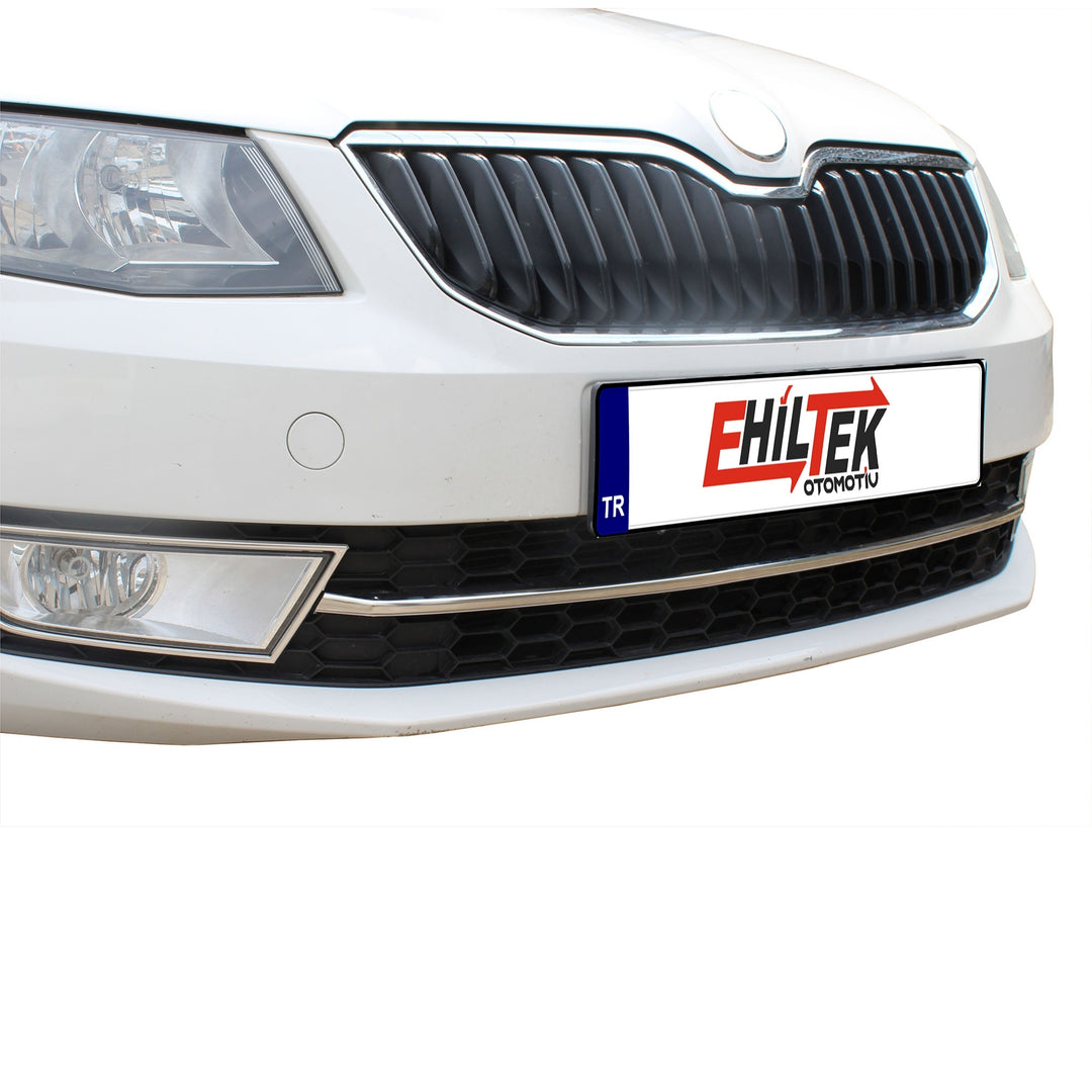 Skoda Octavia (A7) Ön Tampon Çıtası - Krom | 2013-2016 Arası, SD/SW