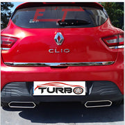 Renault Clio Egzos Çerçevesi - Krom/Plastik (2 Parça) | 2012-2019 Arası, HB