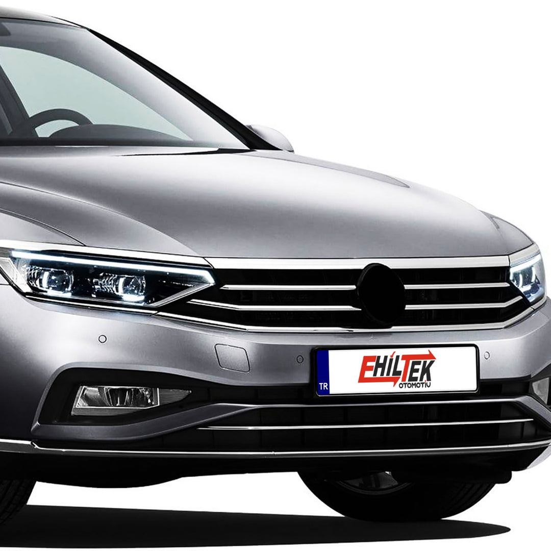 VW Passat B8 Ön Tampon Çıtası - Krom (1 Parça) | 2015-2019 Arası, SD/SW