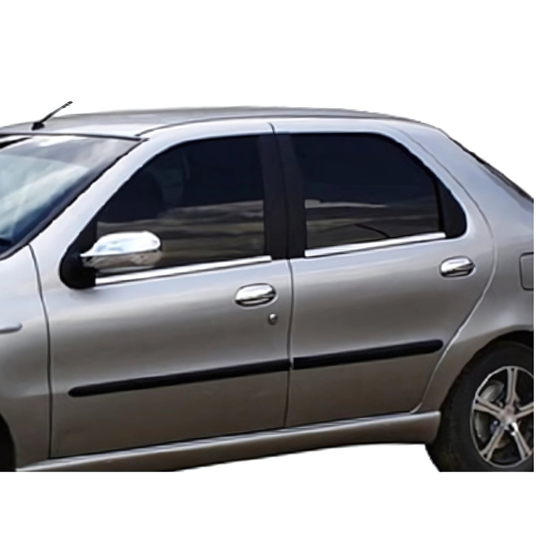 Fiat Albea Cam Çıtası Alt - Krom (4 Parça) | 2003-2012 Arası, SD