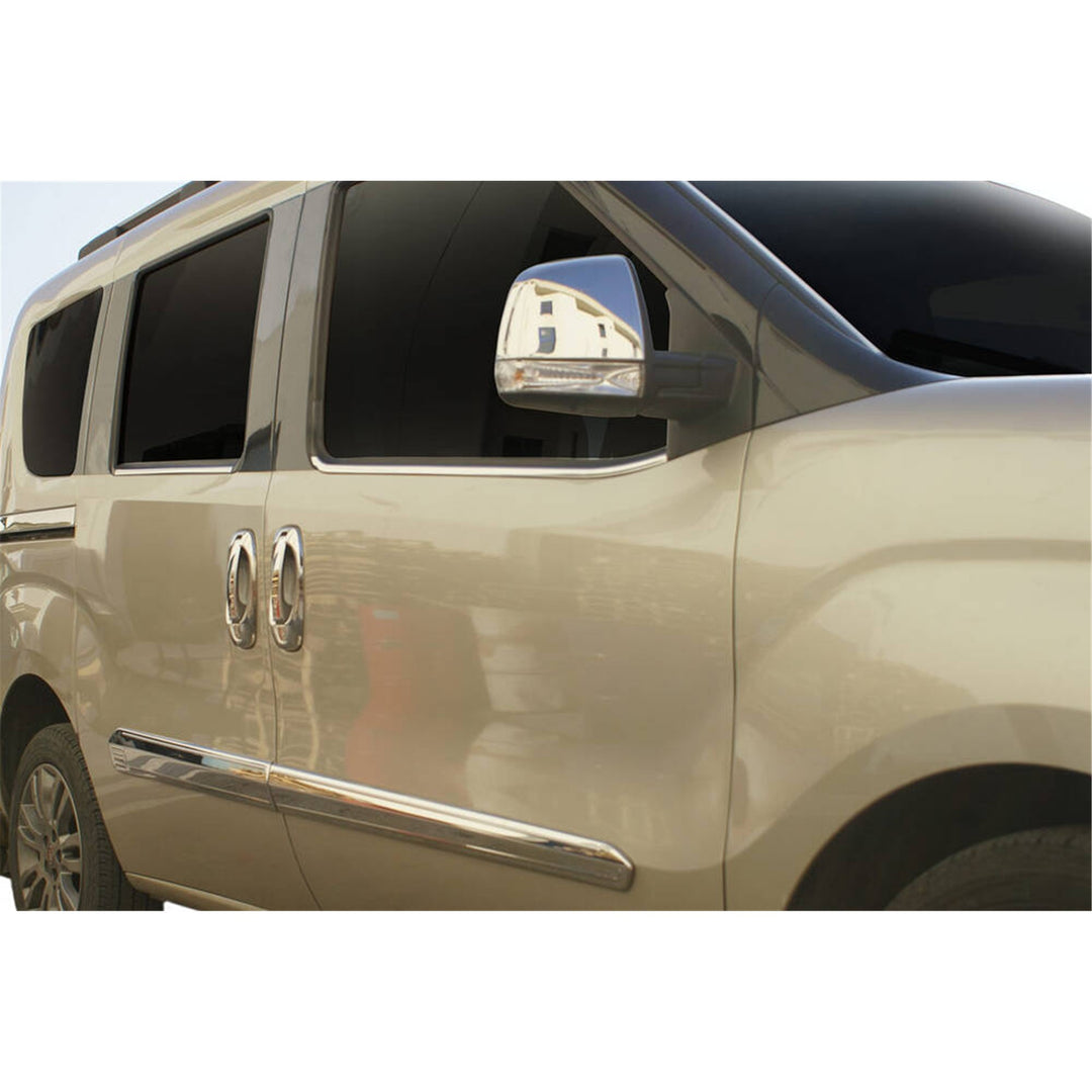Fiat Doblo Cam Çıtası Alt - Krom (4 Parça) | 2010-2021 Arası