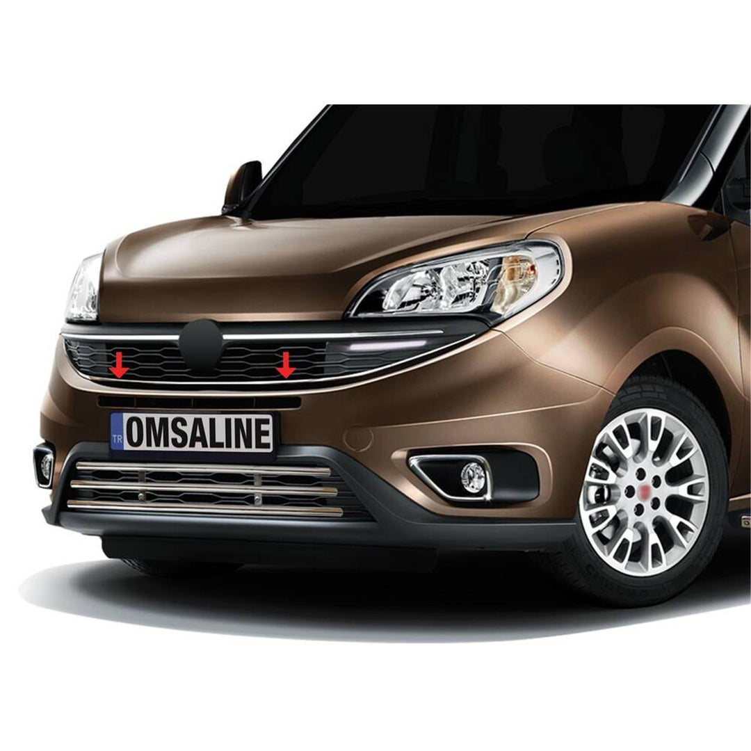Fiat Doblo Ön Panjur - Krom, U Formlu | 2015-2021 Arası
