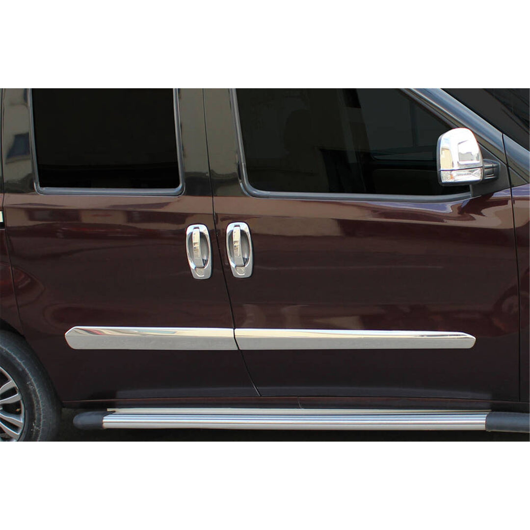 Fiat Doblo Yan Kapı Çıtası - Krom (4 Parça) | 2010-2021 Arası