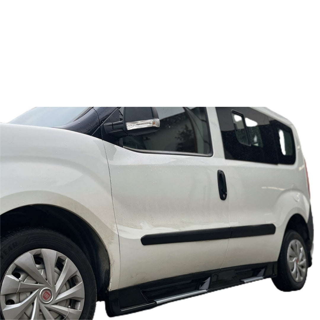 Fiat Doblo Plastik Yan Basamak - Parlak Siyah | 2015-2021 Arası