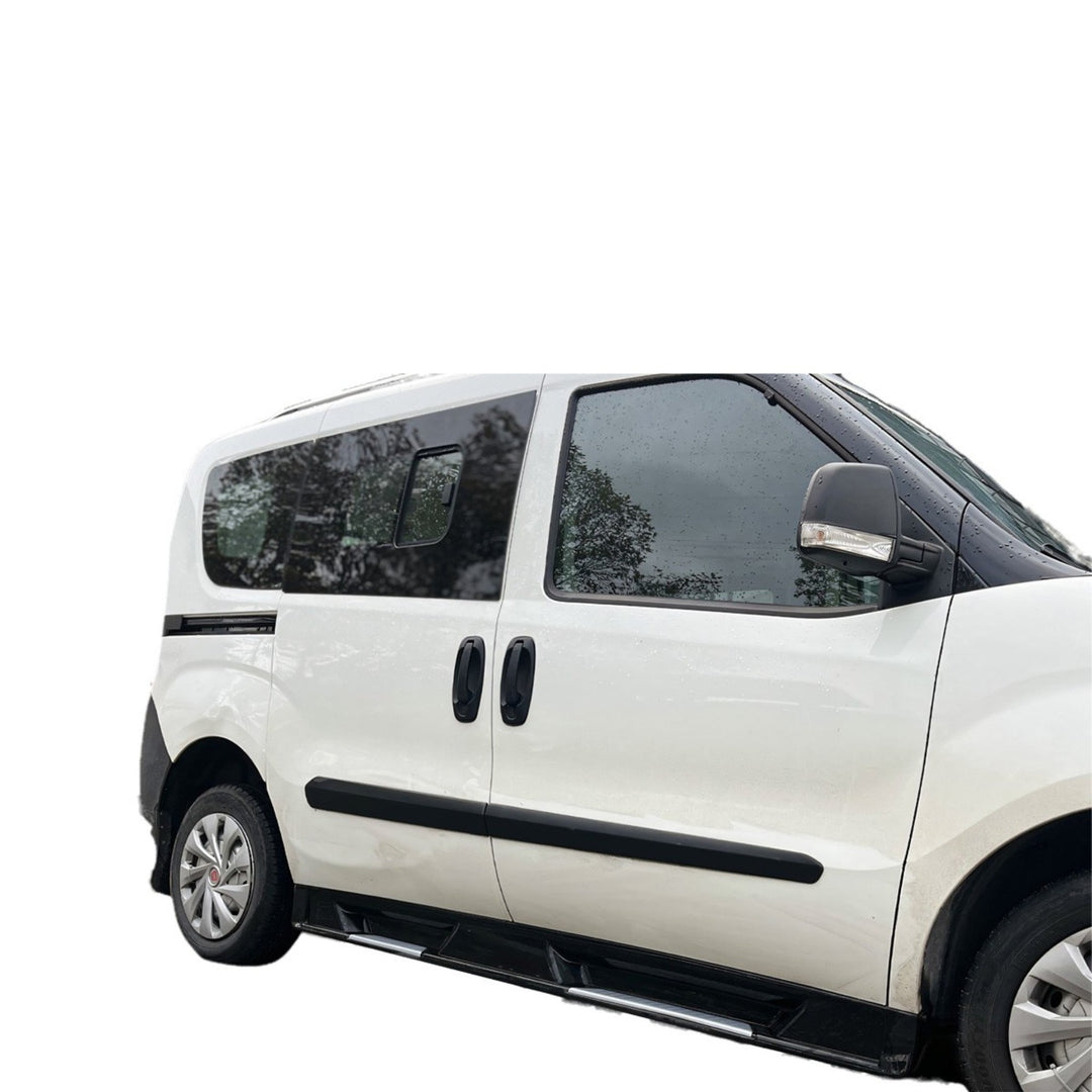 Fiat Doblo Plastik Yan Basamak - Parlak Siyah | 2015-2021 Arası