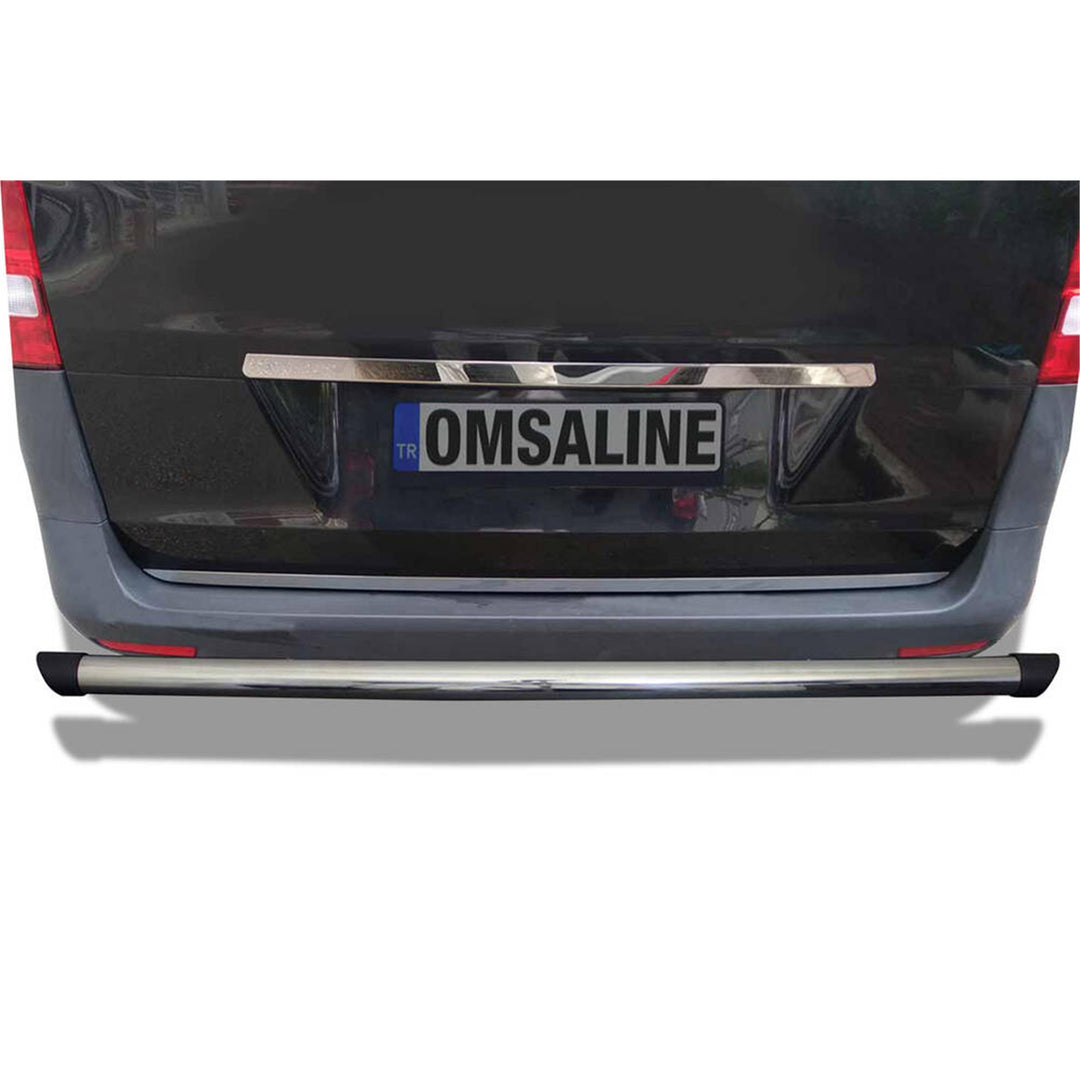 Fiat Ducato Arka Koruma - Krom Boru Çap:60, ABS Kapak | 2006 ve Sonrası