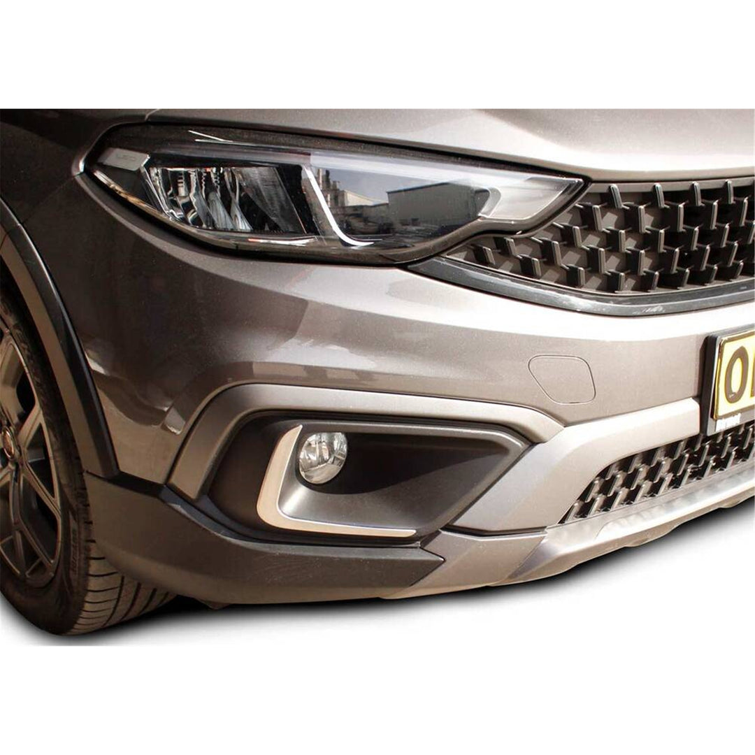 Fiat Egea Cross Sis Far Çerçevesi - Krom Taşlı (2 Parça) | 2020 ve Sonrası, HB