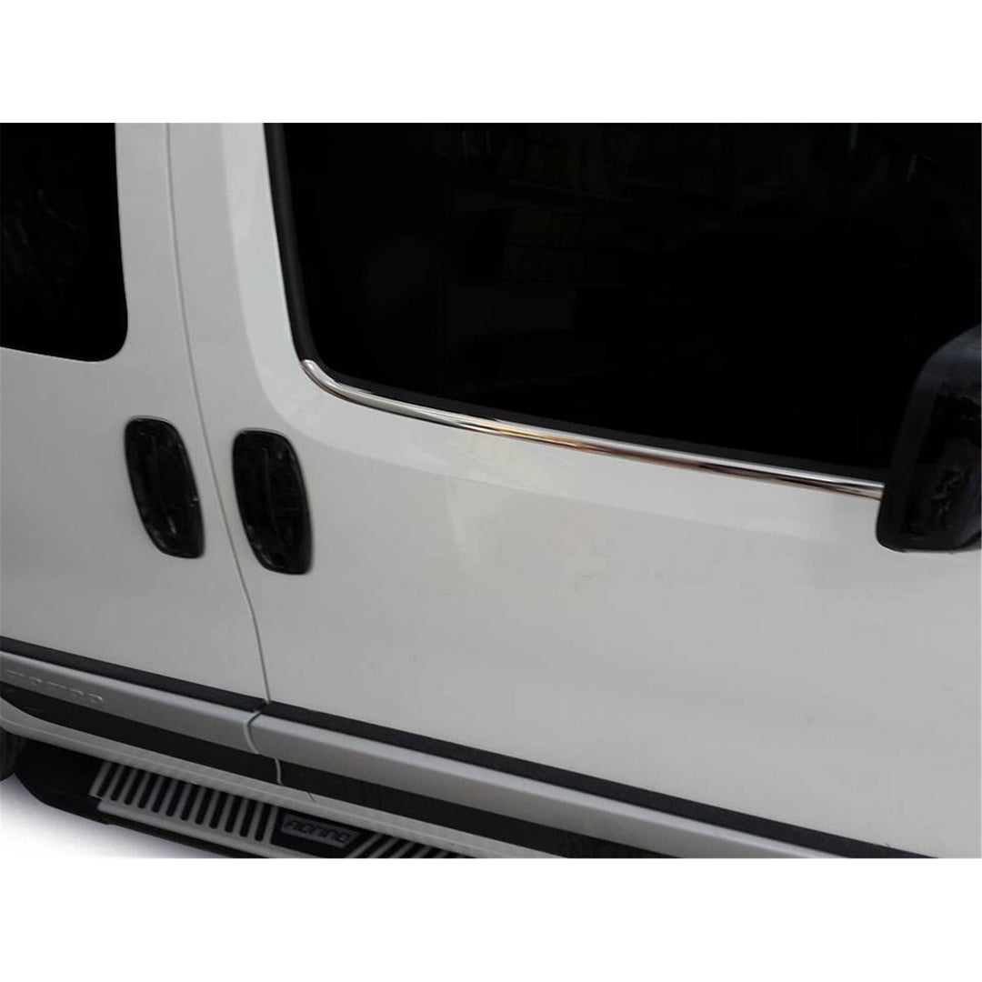 Fiat Fiorino/Qubo Cam Çıtası Alt - Krom (2 Parça) | 2008 ve Sonrası