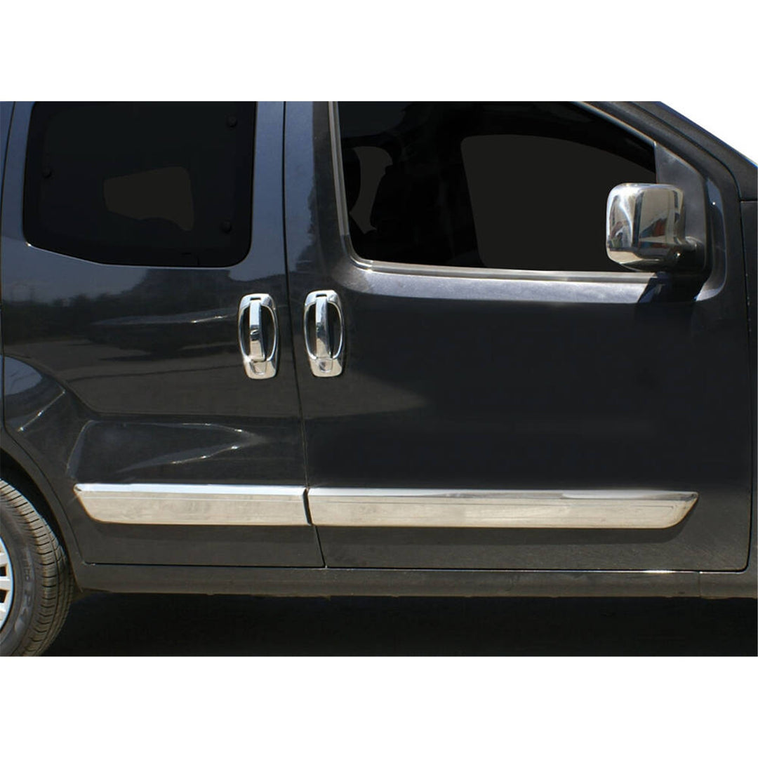 Fiat Fiorino/Qubo Yan Kapı Çıtası - Krom (4 Parça) | 2008-2015 Arası