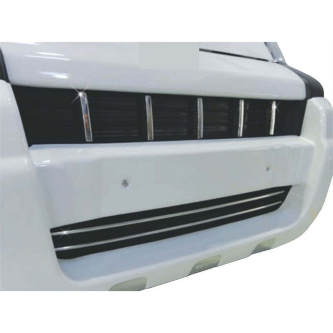 Fiat Fiorino/Qubo Ön Tampon Çıtası - Krom (7 Parça) | 2008-2015 Arası