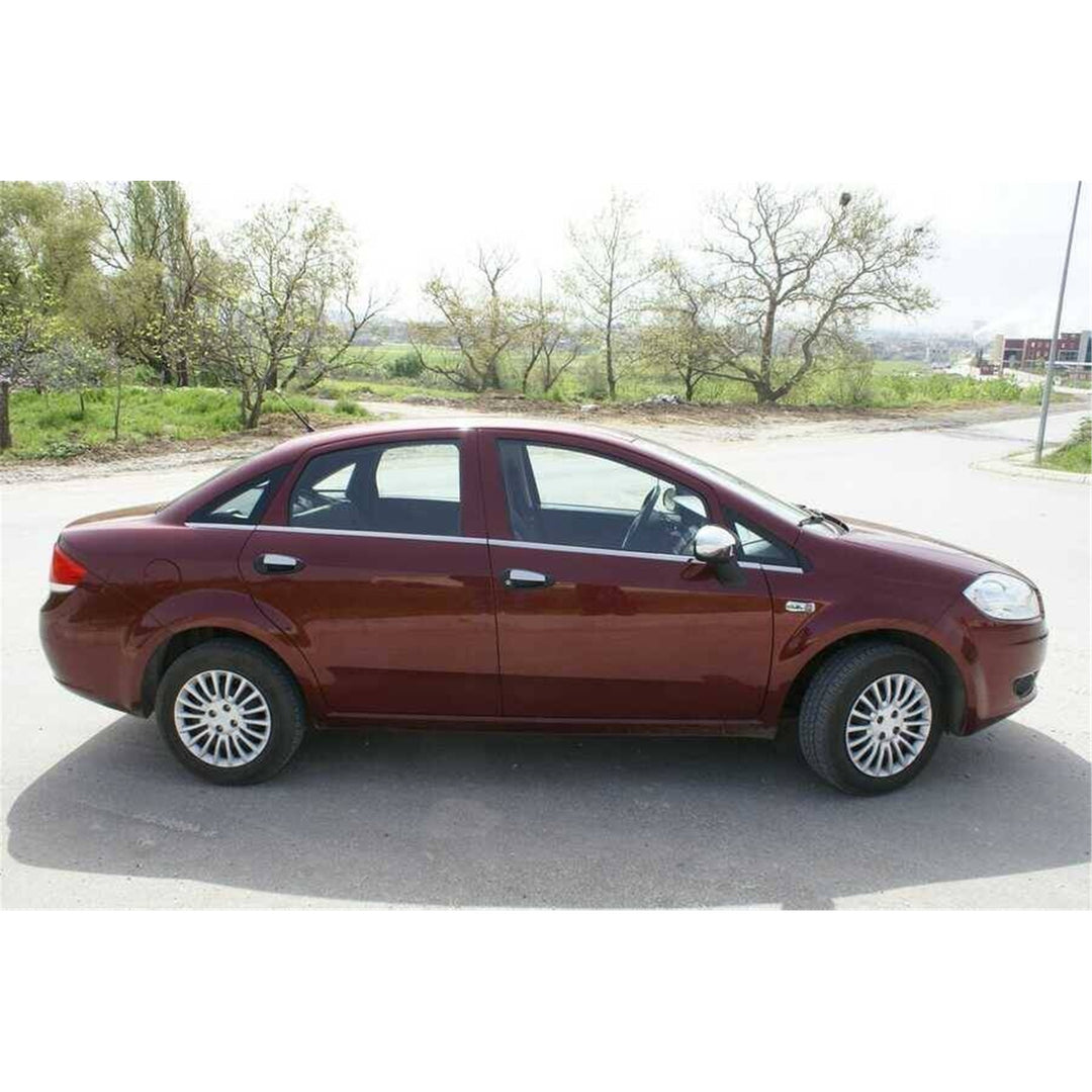 Fiat Linea Facelift Cam Çıtası Alt - Krom (8 Parça) | 2012 ve Sonrası, SD
