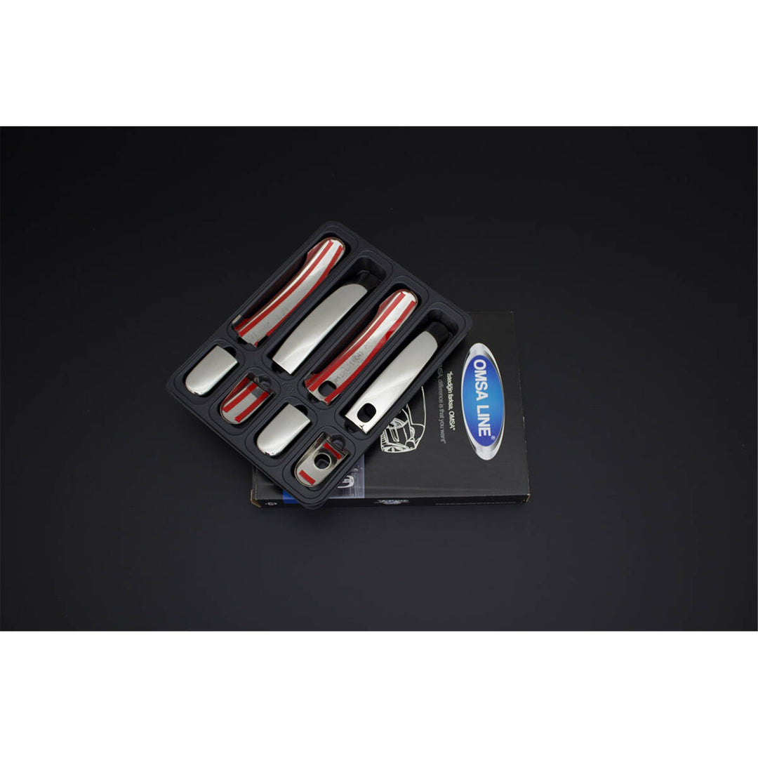 Ford C-Max Kapı Kolu - Krom, 4 Kapı, Sensör Delikli (8 Parça) | 2010-2019 Arası