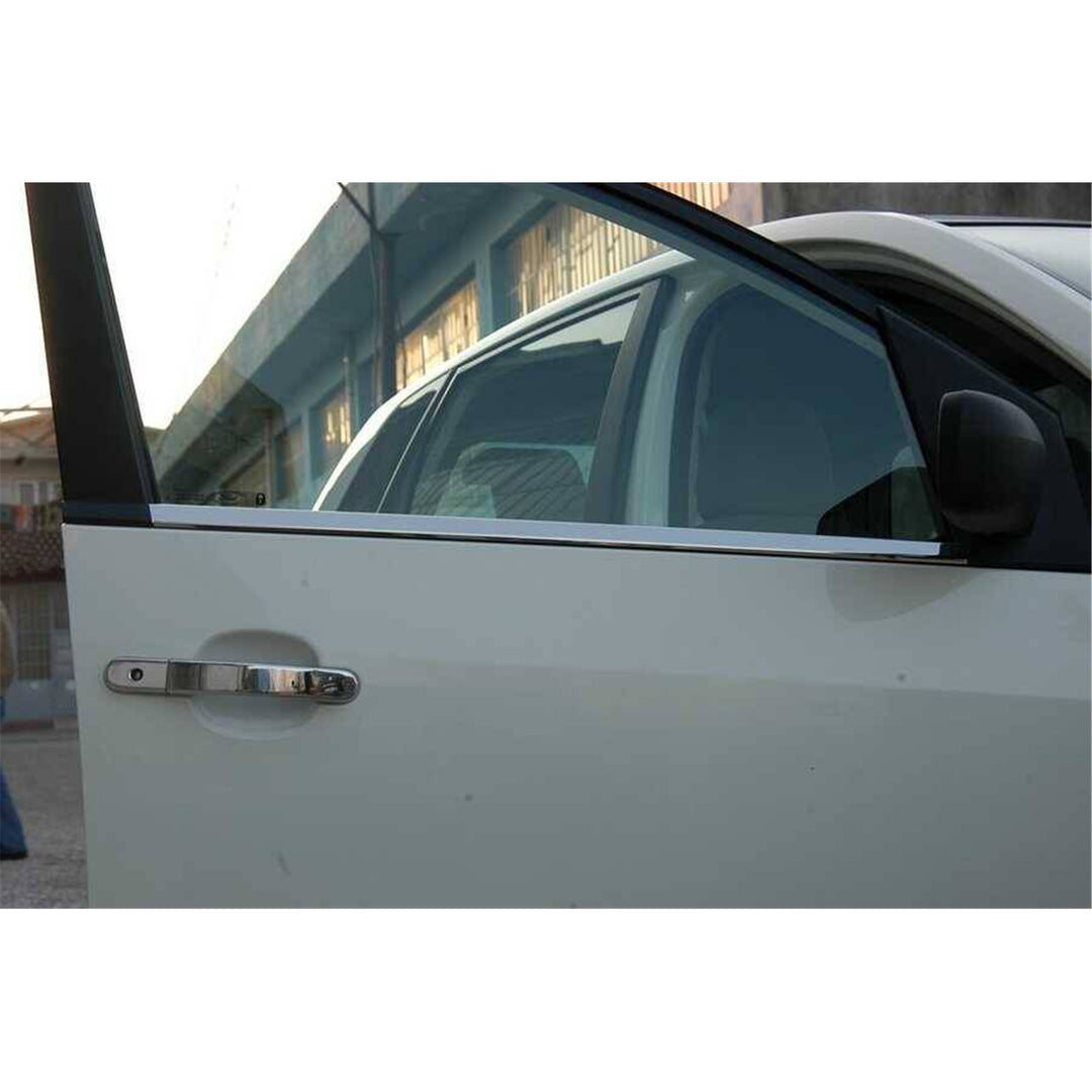 Ford Fiesta Cam Çıtası Alt - Krom (4 Parça) | 2002-2008 Arası, HB