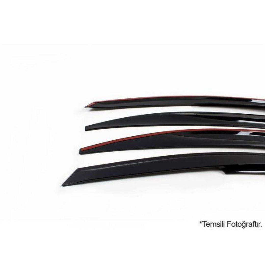 Ford Fiesta Cam Rüzgarlığı - Mugen (4 Parça) | 2010-2012 Arası, HB