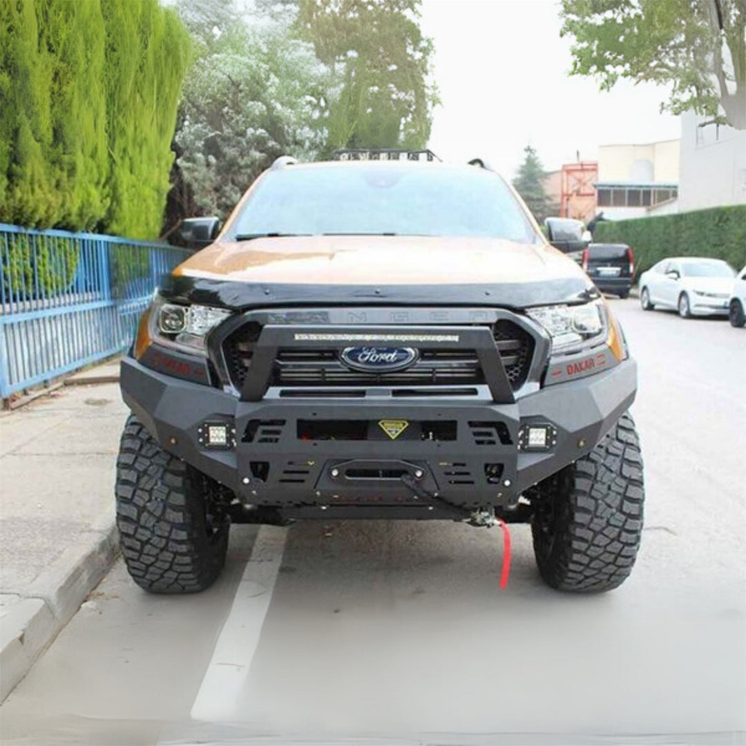 Ford Ranger Ön Tampon - Siyah, Karter Korumalı | 2015-2022 Arası