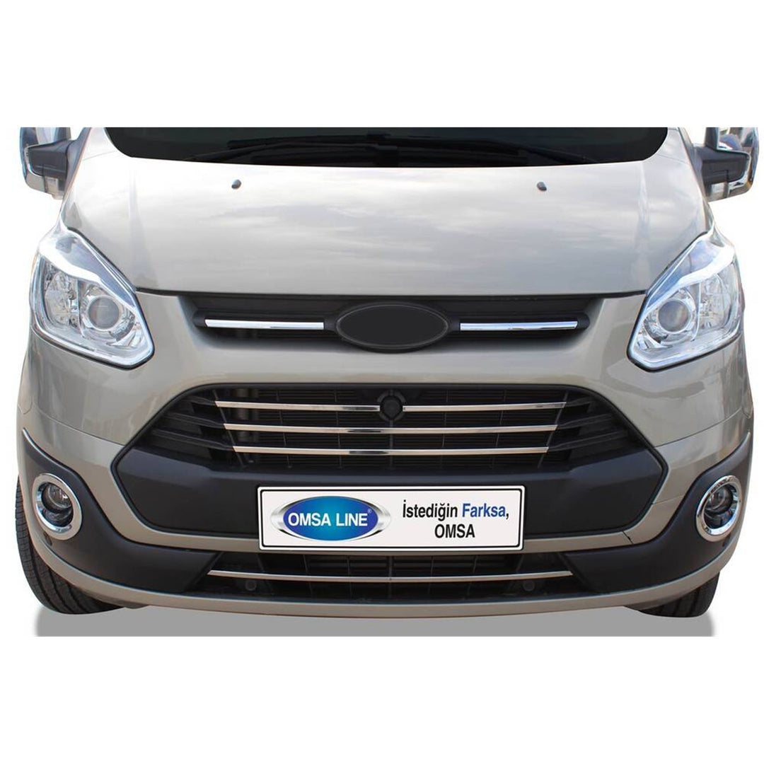 Ford Tourneo Custom Sis Far Çerçevesi - ABS Krom (2 Parça) | 2012-2018 Arası