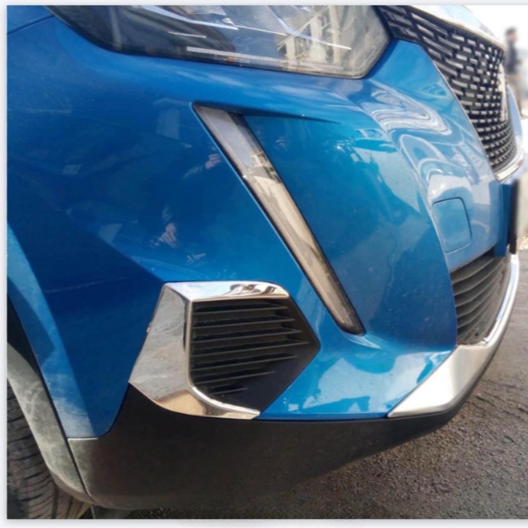 Peugeot 2008 Sis Far Çerçevesi - Krom (2 Parça) | 2019-2023 Arası