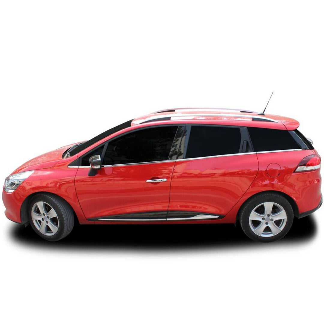 Renault Clio Yan Kapı Çıtası - Krom, Formlu Tip (4 Parça) | 2012-2019 Arası, HB/SW