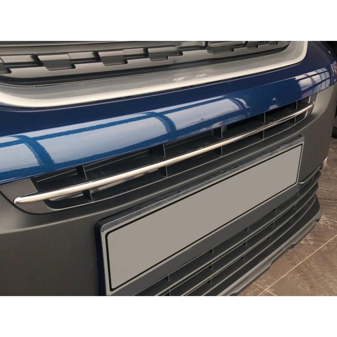 Peugeot Rifter Ön Panjur Çıtası - Krom, Plaka Üstü | 2019 ve Sonrası