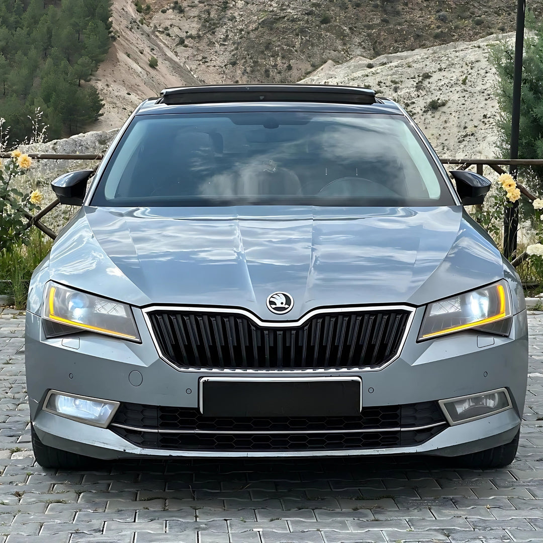 Skoda Superb Sis Far Çerçevesi - Krom (2 Parça) | 2015-2019 Arası, SD