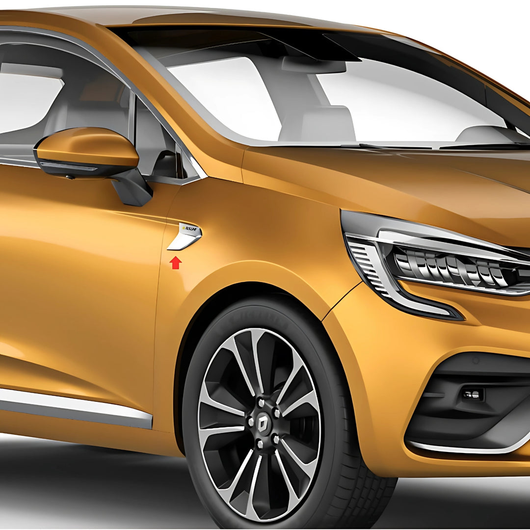 Renault Clio 5 Çamurluk Çıtası - Krom+Plastik, RS-Line (2 Parça) | 2019 ve Sonrası, HB