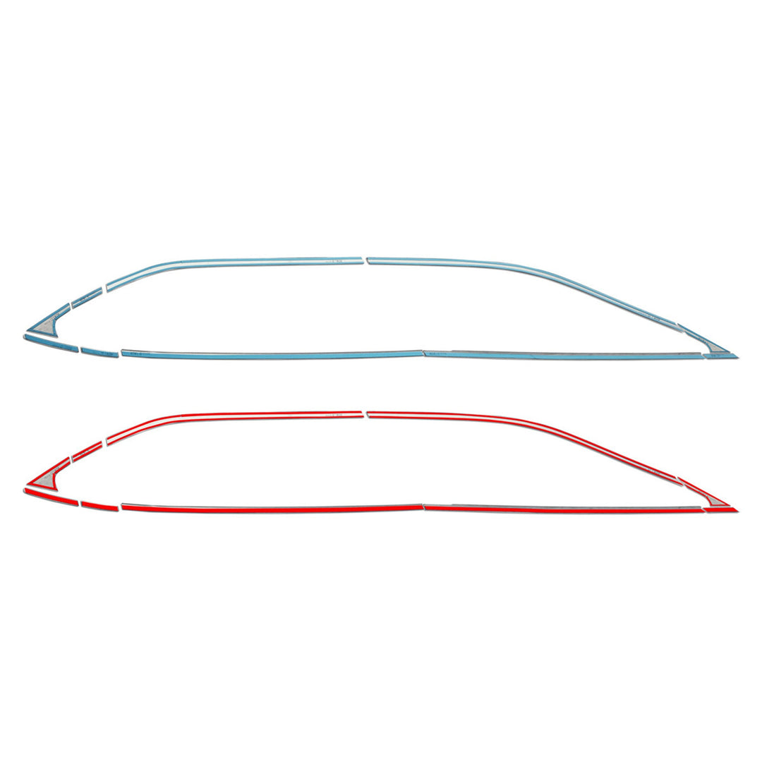 Honda HR-V Cam Çerçevesi - Krom (20 Parça) | 2021 ve Sonrası