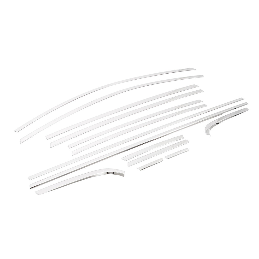 Hyundai Bayon Cam Çerçevesi - Krom (14 Parça) | 2021 ve Sonrası