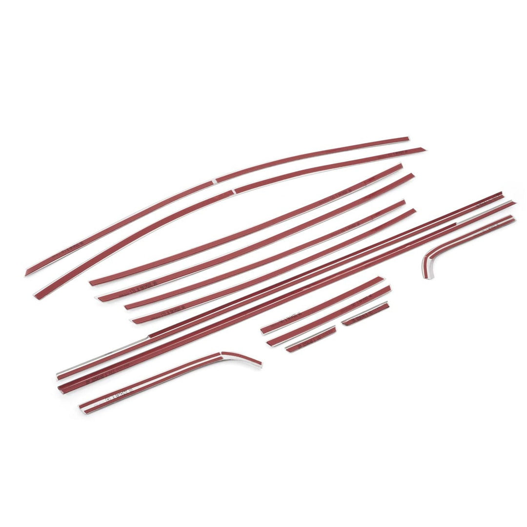 Hyundai Bayon Cam Çerçevesi - Krom (14 Parça) | 2021 ve Sonrası