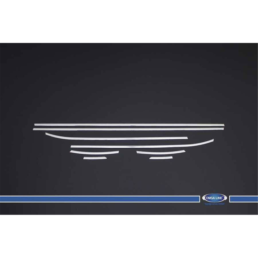 Hyundai i10 Cam Çıtası Alt - Krom (8 Parça) | 2013-2017 Arası, HB