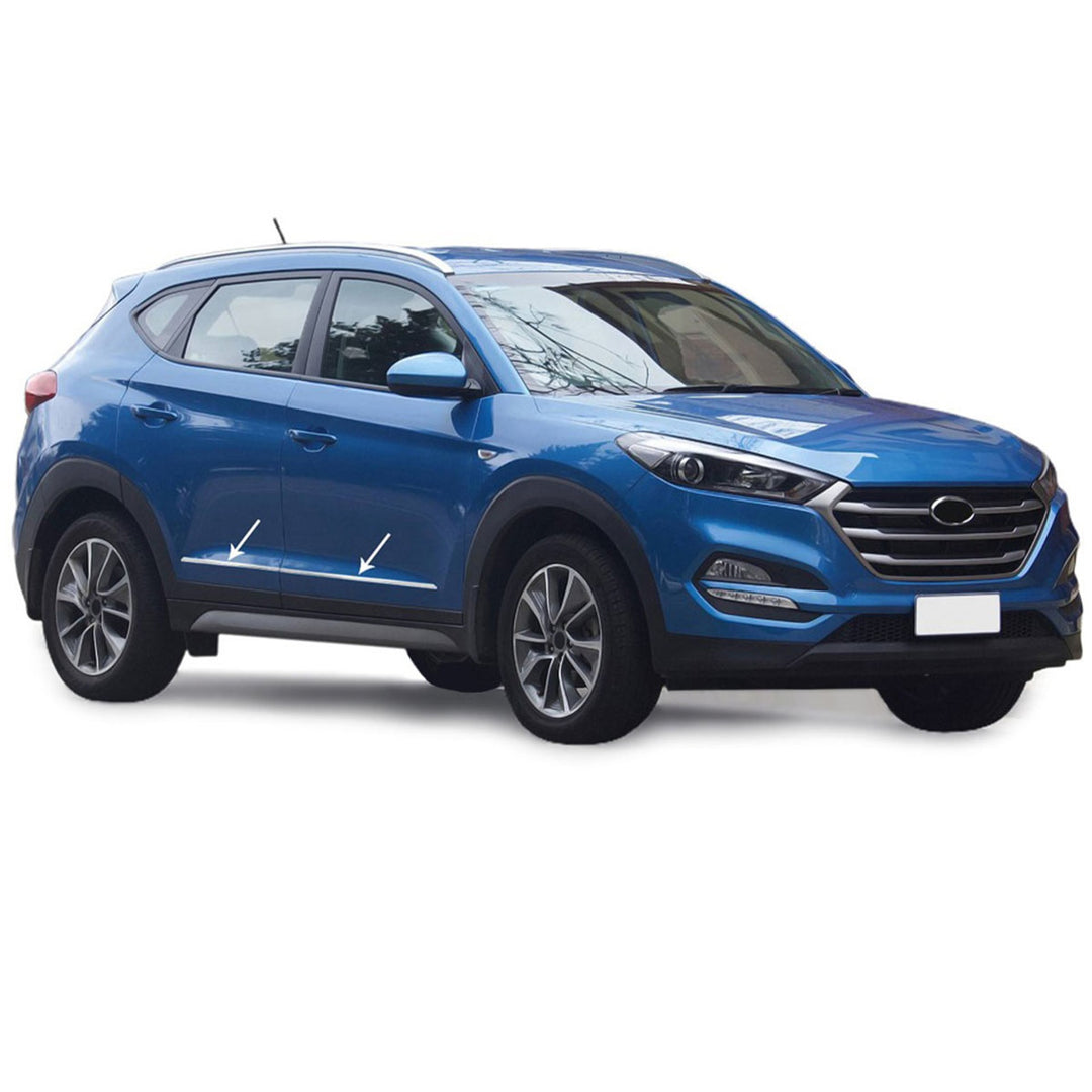 Hyundai Tucson Yan Kapı Çıtası - Krom (4 Parça) | 2015-2020 Arası