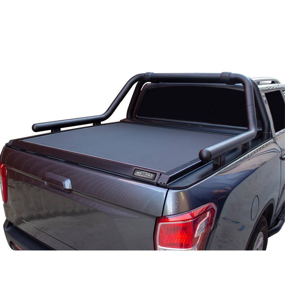 Isuzu D-Max Sürgülü Bagaj Kapama - Siyah, Roll Bar Uyumlu, Omback | 2020 ve Sonrası