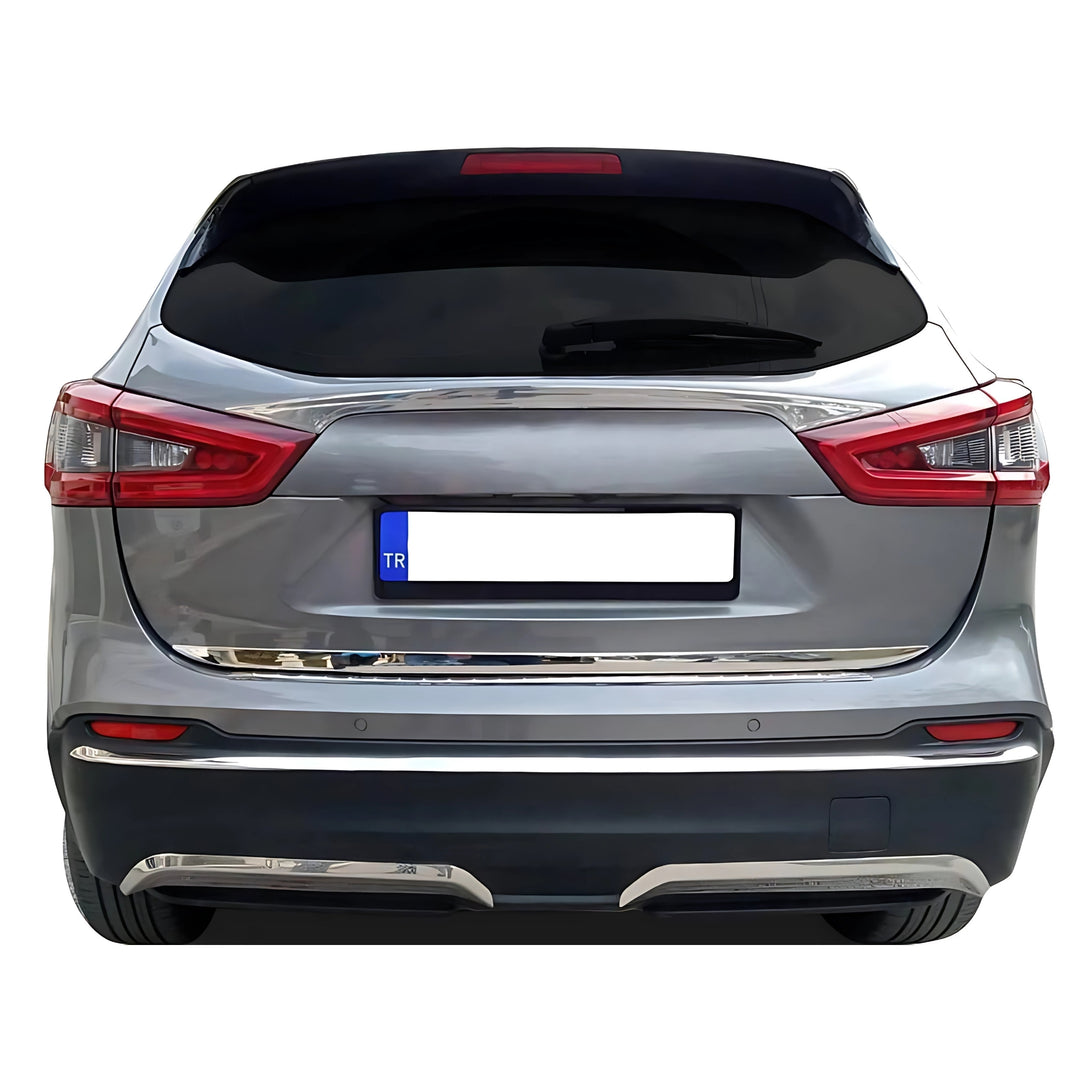 Nissan Qashqai Arka Tampon Çıtası - Krom | 2014 ve Sonrası