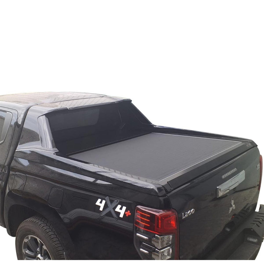 Mitsubishi L200 Sürgülü Bagaj Kapama - Siyah, Plastik Roll Bar Uyumlu, Omback | 2019 ve Sonrası