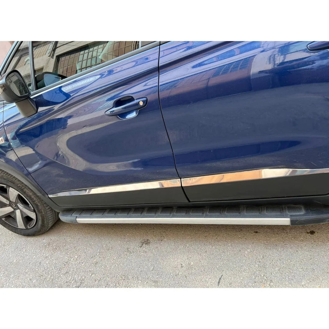 Opel Crossland Yan Kapı Çıtası - Krom (4 Parça) | 2020 ve Sonrası