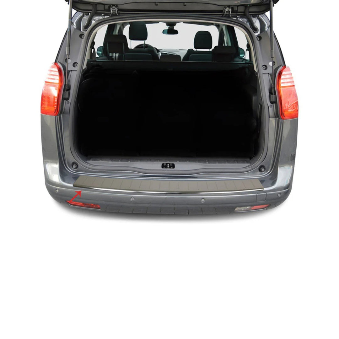 Peugeot 5008 Arka Tampon Eşiği - Krom Taşlı | 2010-2016 Arası