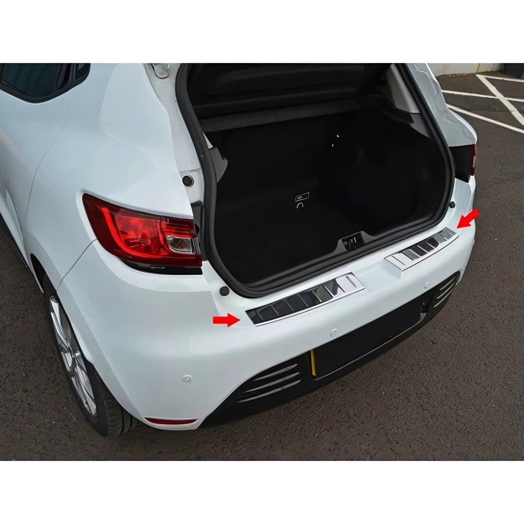 Renault Clio Arka Tampon Eşiği - Krom (2 Parça) | 2012-2019 Arası, HB