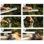 Resmi Galeri görüntüleyicisine yükleyin, Opel Vivaro C Ara Atkı Siyah- Bold Bar v1 (2 Parça) | 2019 ve Sonrası
