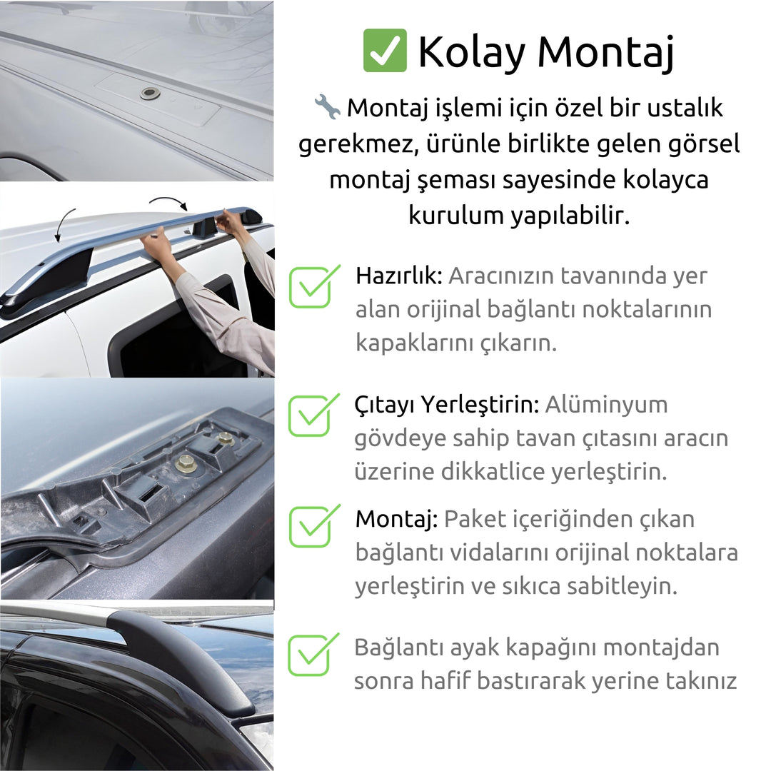Mercedes Vito W638 Tavan Çıtası - Gri, Kısa Şase, Solid | 1996-2003 Arası