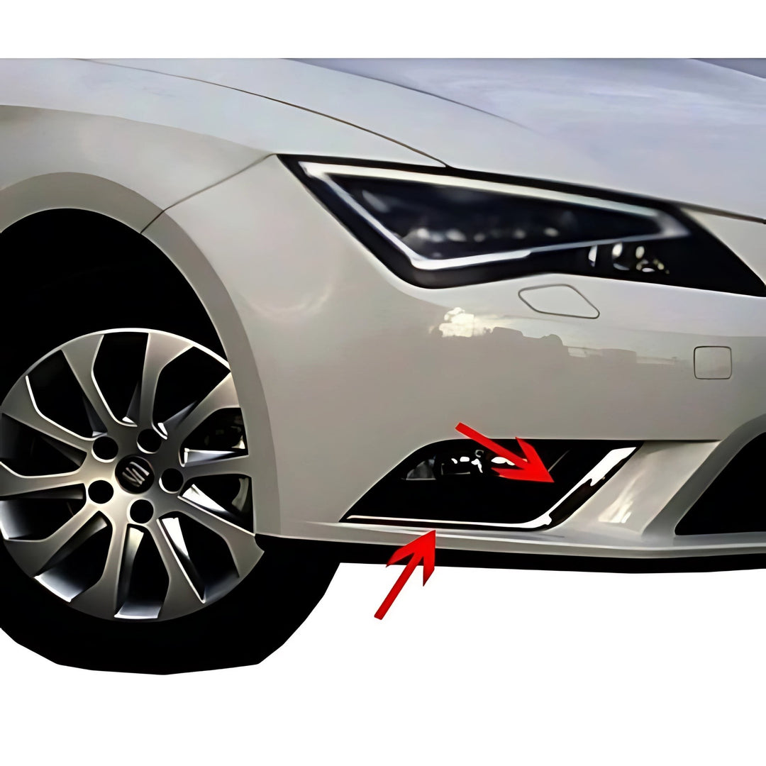 Seat Leon Sis Far Çerçevesi - Krom (2 Parça) | 2012-2020 Arası, HB