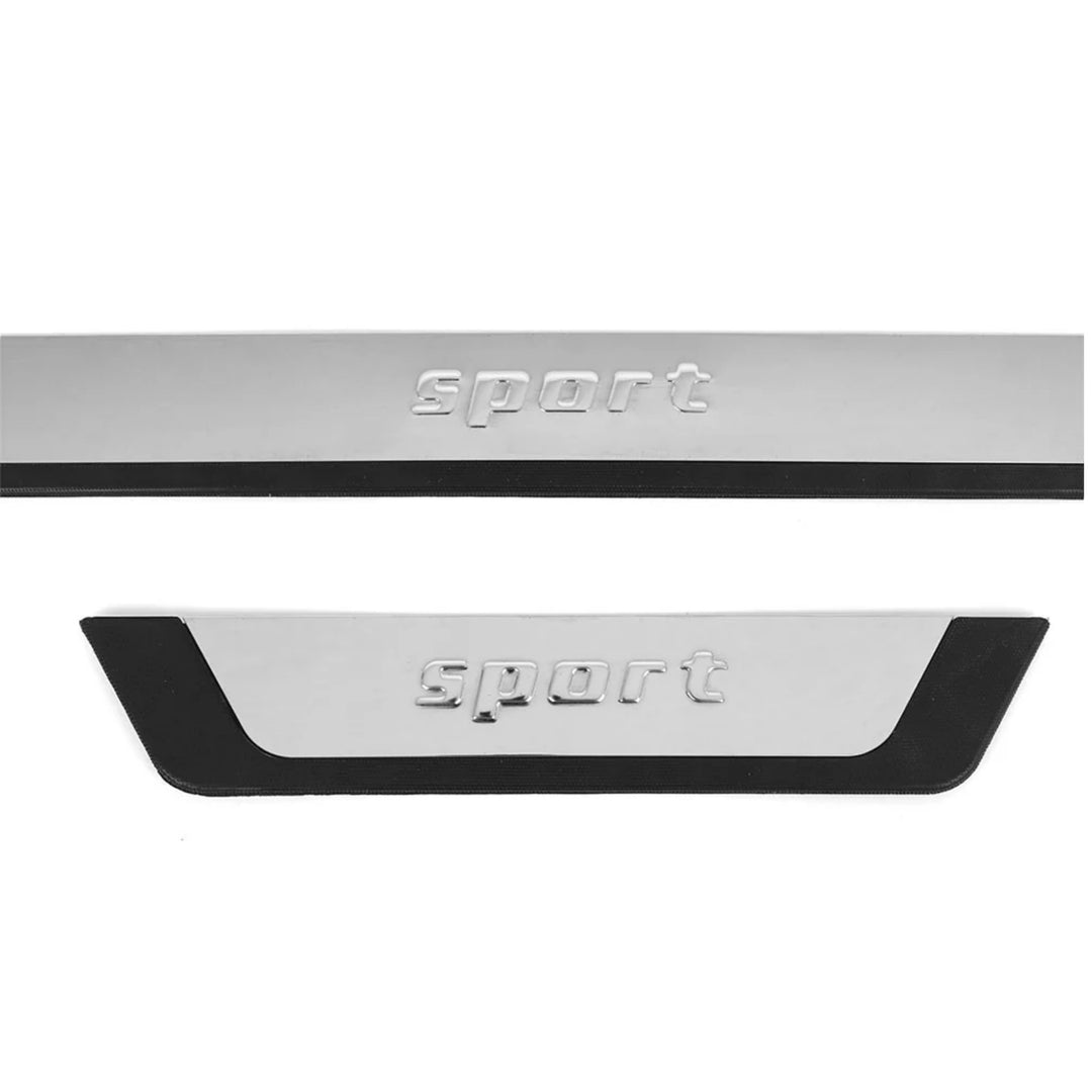 Skoda Rapid Spaceback Kapı Eşiği - Krom/Plastik, Sport (4 Parça) | 2013 ve Sonrası, SW