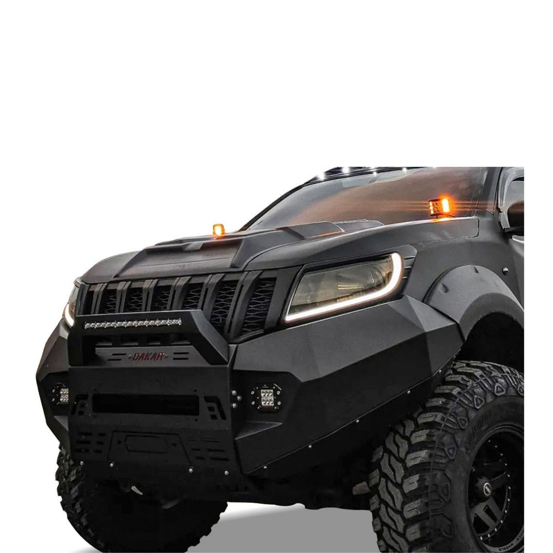 Toyota Hilux Ön Tampon - Siyah, Led Barlı | 2006-2011 Arası
