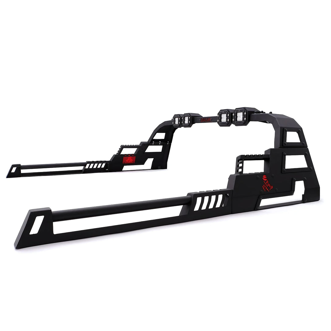 Toyota Hilux Roll Bar - Siyah Paslanmaz, Ledli, Dakar | 2020 ve Sonrası