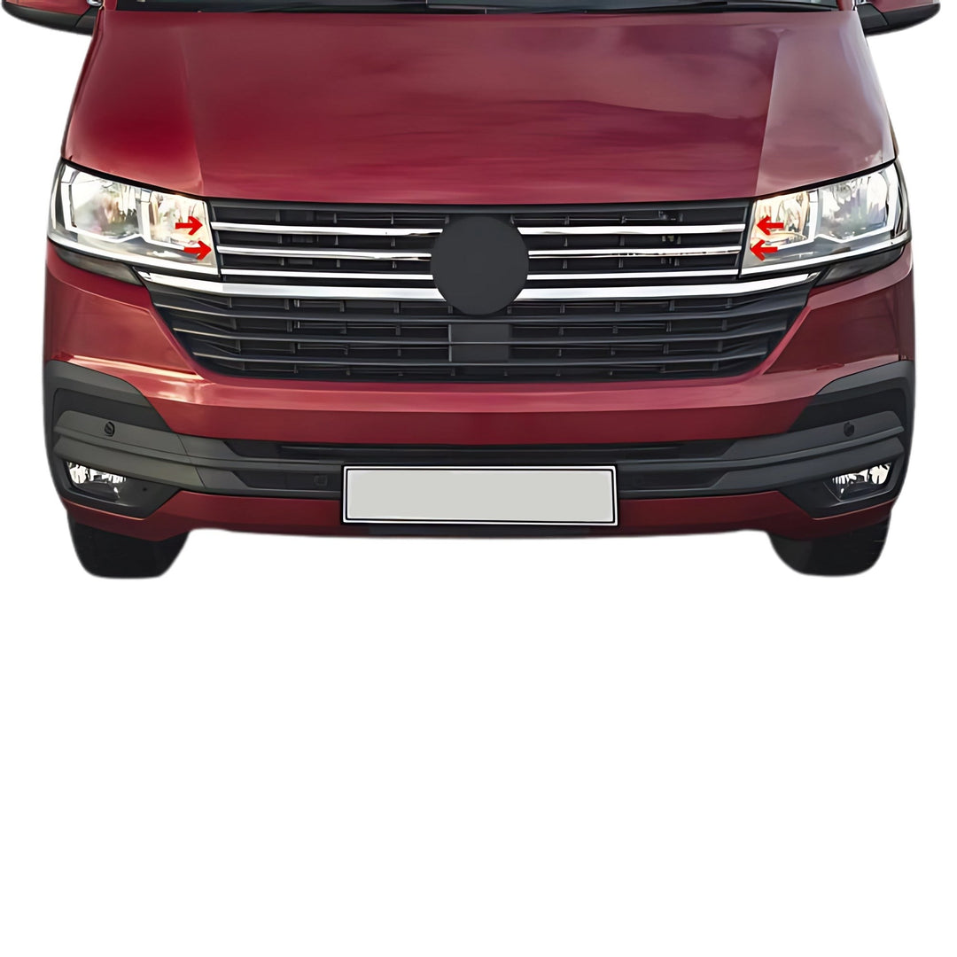 VW Caravelle T6 Ön Panjur - Krom (4 Parça) | 2019-2023 Arası