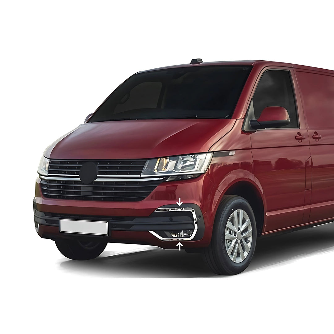 VW Caravelle T6 Sis Far Kaşı - Krom (4 Parça) | 2019-2023 Arası